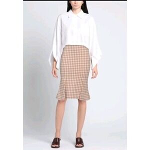 NWT Marni Houndstooth Skirt In Pink